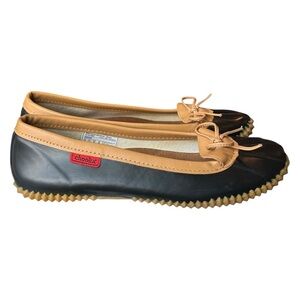 Chooka Duck Skimmer Slip On Waterproof Ballet Flats in Black Women’s 10 1616999